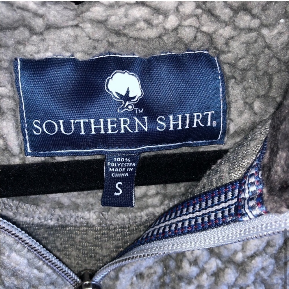 Southern Shirt Grey Sherpa Pullover Jacket - Picture 8 of 8